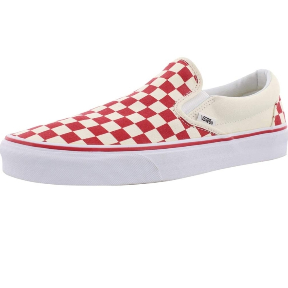 Vans Women's Men low top red checkered slip on